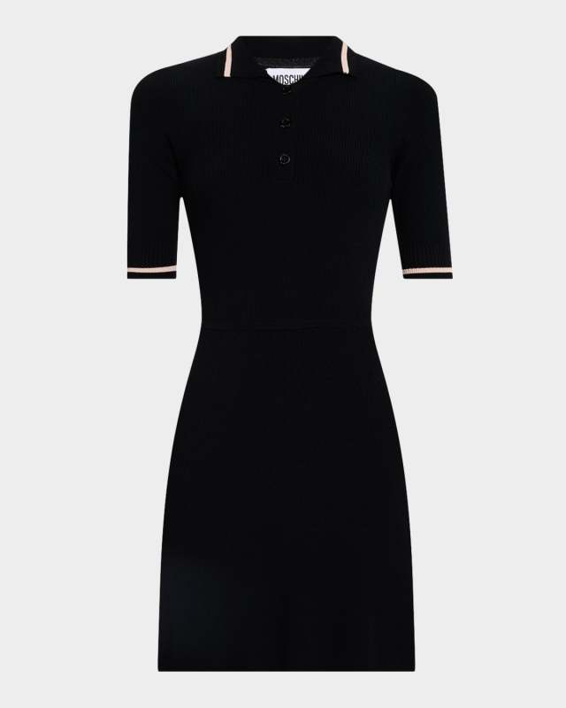 Short-Sleeve Mini Polo Dress